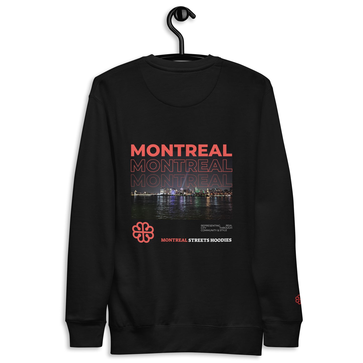 Sweat-shirt à capuche unisexe Premium des rues de Montréal