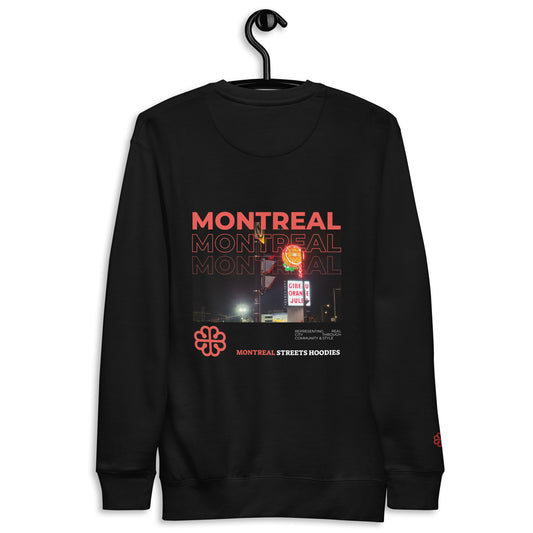 Sweat-shirt à capuche unisexe Premium des rues de Montréal