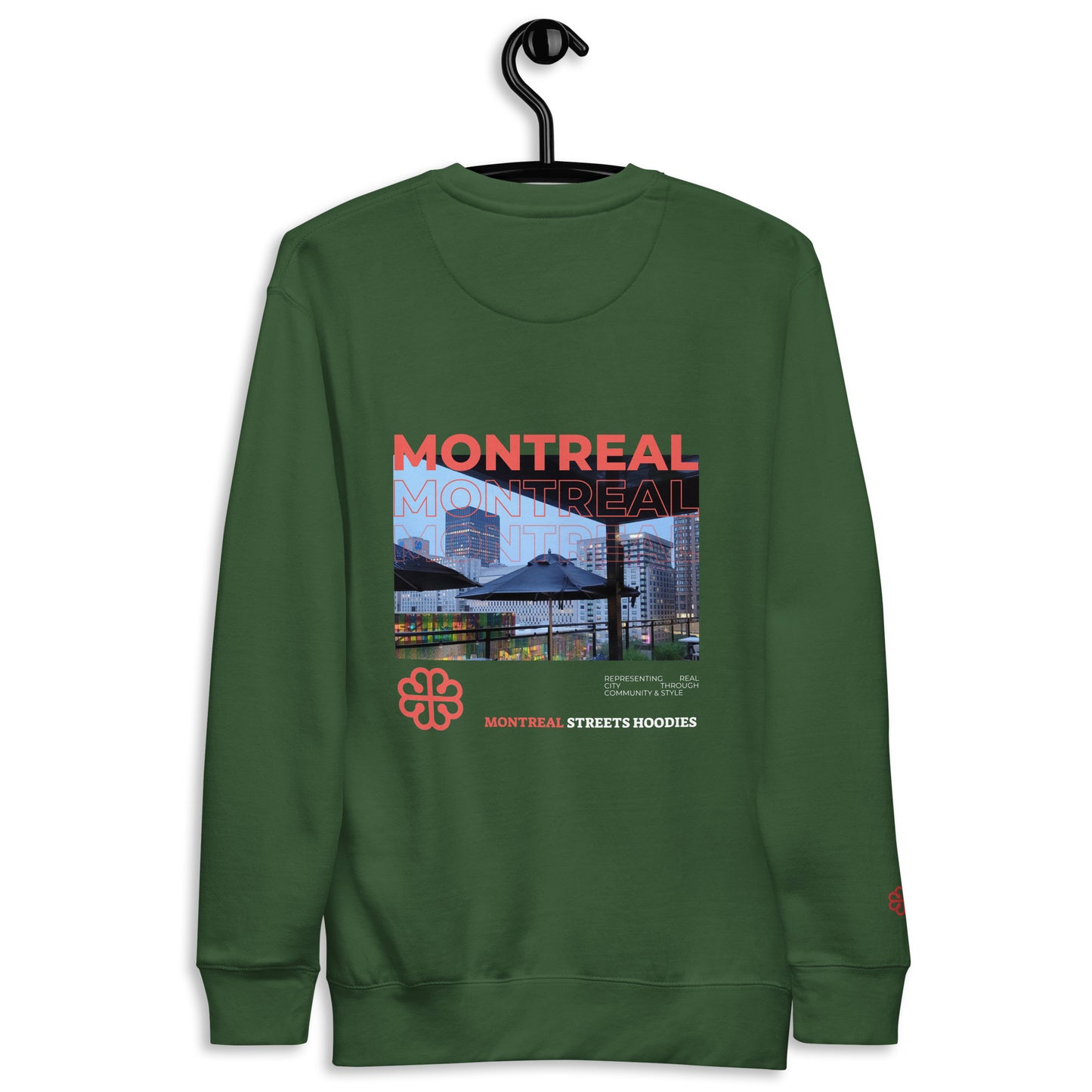 Sweat-shirt à capuche unisexe Premium des rues de Montréal