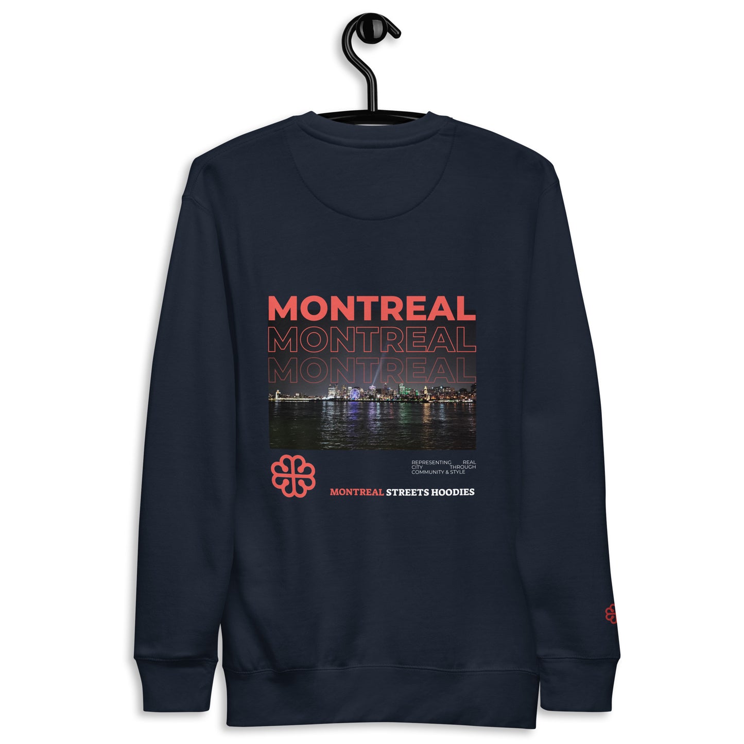 Sweat-shirt à capuche unisexe Premium des rues de Montréal